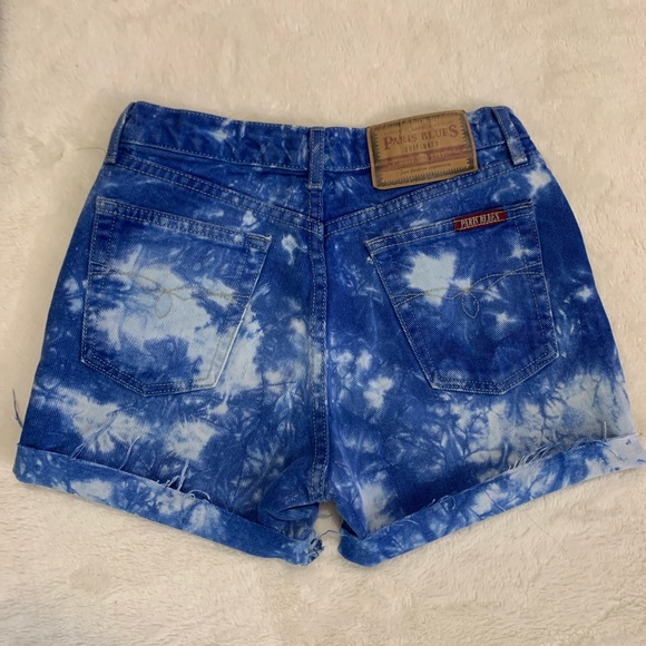 Paris Blues bleach dye shorts - Picture 3 of 7